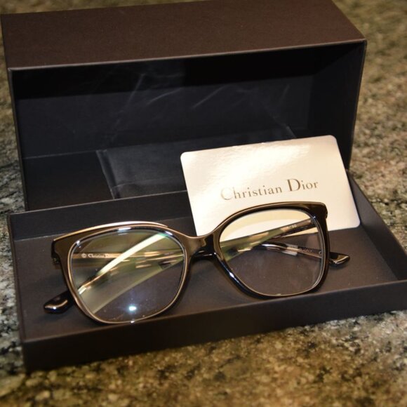 NEW Christian Dior Montaigne 50 Eyeglasses (Black Havana) - Picture 7 of 13